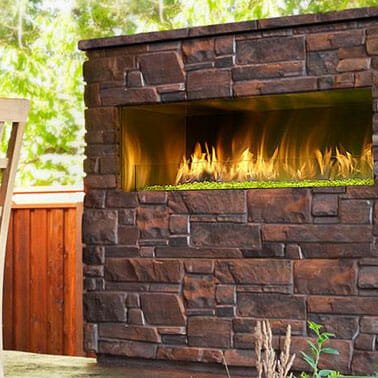 Outdoor Palazzo gas fireplace
